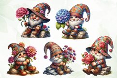 Gnome With Flowers Sublimation Clipart Product Image 3