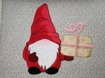 Gnome With Gift embroidery design Product Image 3