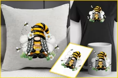 Bee Gnome png| Gnome girl sublimation| Honey Bee Gnome daisy Product Image 4