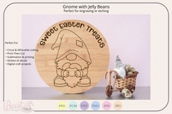 Easter gnome with jelly beans svg cut file, Product Image 3