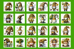 Cute Gnome with sunflowers, Spring Gnome. Gnome coaster Product Image 2