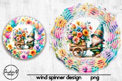 Spring gnome wind spinner, Wind spinner designs Product Image 1