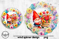Spring gnome wind spinner, Wind spinner png Product Image 1