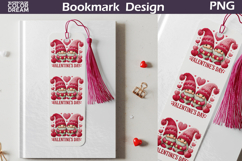 Valentine Gnome Bookmarks | Couple Gnomes Heart Bookmark Product Image 1
