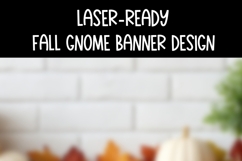 Fall Gnome Banner | Happy Fall Garland Laser Cut SVG File Product Image 3
