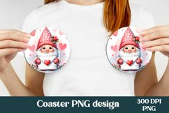 Gnome flower car coaster sublimation PNG bundle design Product Image 5