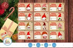 Christmas Gift Tag Svg Bundle - Gnome Gift Labels Product Image 1