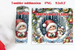 Christmas gnome tumbler | Christmas tumbler wrap Product Image 5