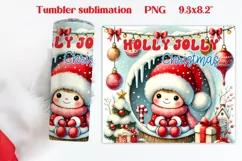 Christmas gnome tumbler | Christmas tumbler wrap Product Image 2