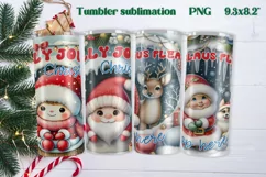 Christmas gnome tumbler | Christmas tumbler wrap Product Image 1