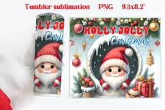 Christmas gnome tumbler | Christmas tumbler wrap Product Image 3