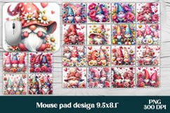 Gnome flower mouse pad sublimation bundle PNG design Product Image 1