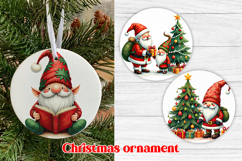 Christmas ornaments sublimation | Christmas gnome ornament Product Image 1