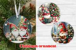 Christmas ornaments sublimation | Christmas gnome ornament Product Image 1