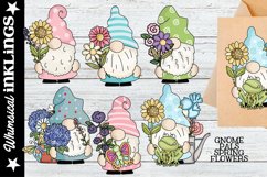 Gnome Pals Spring Flowers Sublimation Clipart Product Image 1