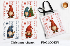 Christmas gnome sublimation | Christmas clipart Product Image 1