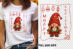 Christmas gnome sublimation | Christmas clipart Product Image 1