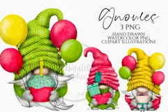 Birthday Gnomes| Gnome Clipart PNG Product Image 2