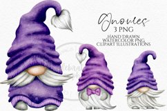 Purple Gnomes Clipart PNG Product Image 2