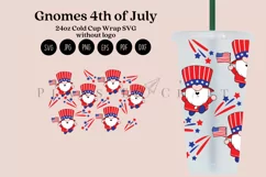 gnomes 4th of july starbucks 24oz cold cup wrap svg presized template for tumbler venti suitable for cricut and silhouette