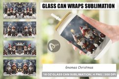 Glass Can Wraps Gnomes Christmas Product Image 1