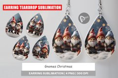 Earring teardrop Gnomes Christmas Product Image 1