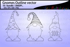 Gnomes outline svg vector Product Image 2