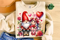 Valentines Day Gnome PNG, Valentine's Day Sublimation, Heart Product Image 3