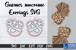 Gnome Macrame earrings SVG | Macrame Laser Engraving files Product Image 7