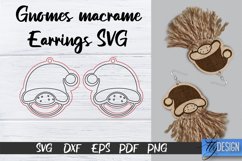 Gnome Macrame earrings SVG | Macrame Laser Engraving files Product Image 11