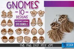 Gnome Macrame earrings SVG | Macrame Laser Engraving files Product Image 1