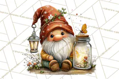 Cozy Gnomes Glamping Clipart, Camping Clip Art PNG Product Image 2