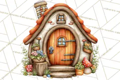 Cozy Gnomes Glamping Clipart, Camping Clip Art PNG Product Image 4