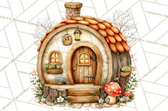 Cozy Gnomes Glamping Clipart, Camping Clip Art PNG Product Image 5