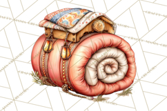 Cozy Gnomes Glamping Clipart, Camping Clip Art PNG Product Image 2