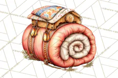 Cozy Gnomes Glamping Clipart, Camping Clip Art PNG Product Image 2