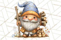 Cozy Gnomes Glamping Clipart, Camping Clip Art PNG Product Image 2
