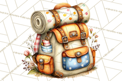 Cozy Gnomes Glamping Clipart, Camping Clip Art PNG Product Image 3