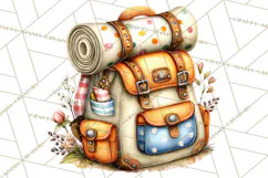 Cozy Gnomes Glamping Clipart, Camping Clip Art PNG Product Image 3