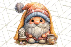 Cozy Gnomes Glamping Clipart, Camping Clip Art PNG Product Image 2