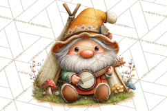 Cozy Gnomes Glamping Clipart, Camping Clip Art PNG Product Image 4