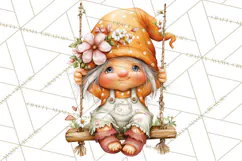 Cozy Gnomes Glamping Clipart, Camping Clip Art PNG Product Image 5