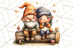 Cozy Gnomes Glamping Clipart, Camping Clip Art PNG Product Image 3