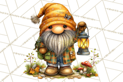 Cozy Gnomes Glamping Clipart, Camping Clip Art PNG Product Image 4