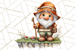 Cozy Gnomes Glamping Clipart, Camping Clip Art PNG Product Image 5