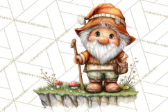 Cozy Gnomes Glamping Clipart, Camping Clip Art PNG Product Image 5
