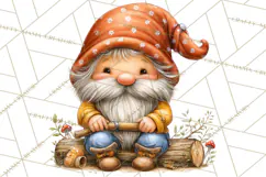 Cozy Gnomes Glamping Clipart, Camping Clip Art PNG Product Image 4