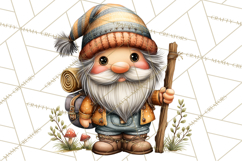 Cozy Gnomes Glamping Clipart, Camping Clip Art PNG Product Image 4
