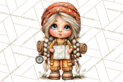 Cozy Gnomes Glamping Clipart, Camping Clip Art PNG Product Image 3