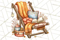 Cozy Gnomes Glamping Clipart, Camping Clip Art PNG Product Image 4
